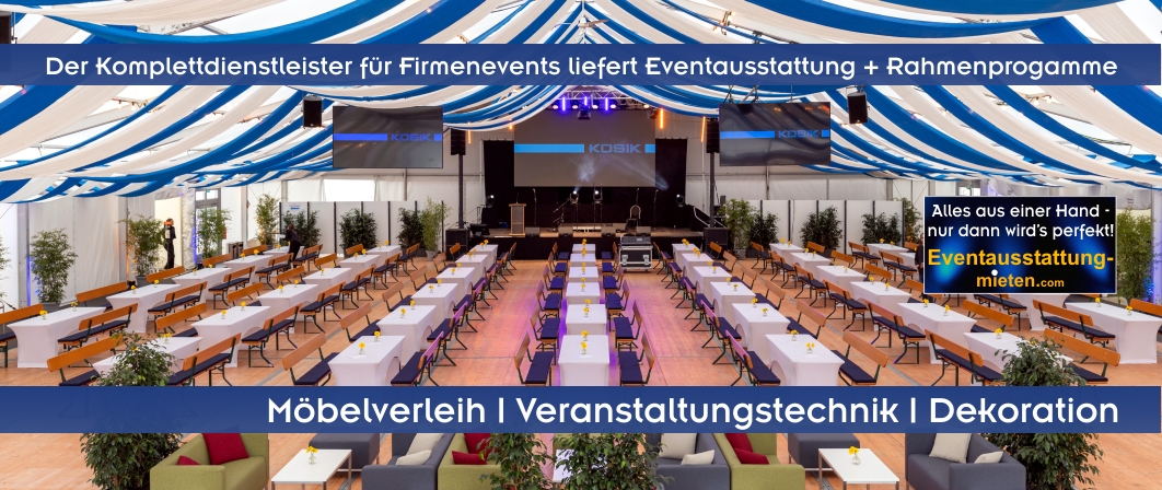 Alles aus einer Hand von Event Catering München, Zelte, Eventausstattung, Künstler